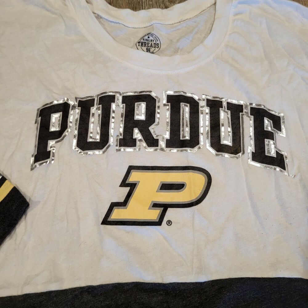 Rivalry Threads 91 University of Purdue Boilmakers Long Sleeve T-Shirt Womens XL - Picture 2 of 7